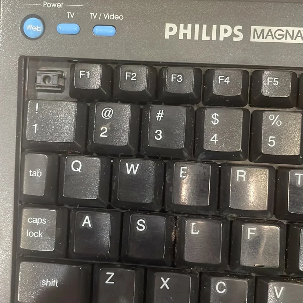 Philips Magnavox wireless infrared keyboard for web TV plus Internet MWK122BK